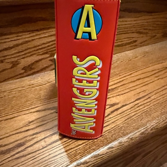 NWT - Disney Parks Avengers Marvel Comic Book Loungefly Crossbody Purse - Picture 2 of 7